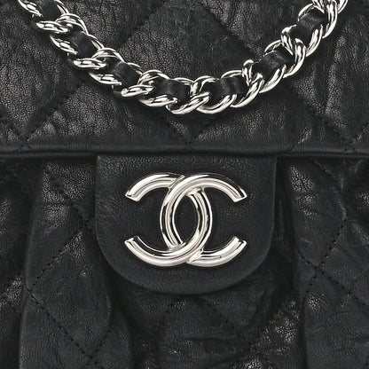 Chanel Washed Lambskin Quilted Medium Chain Around Messenger Black 9 of 12