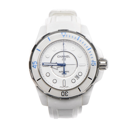 Chanel Stainless Steel Ceramic Rubber 38mm J12 Marine Automatic Watch White 1 of 5