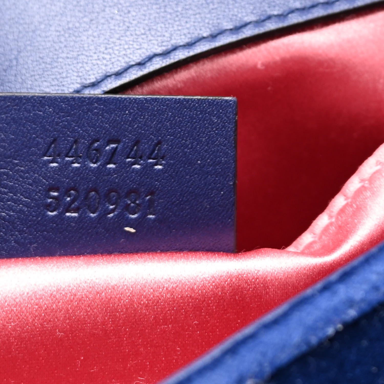Gucci Velvet Matelasse Mini GG Marmont Shoulder Bag Cobalt Blue 7 of 11