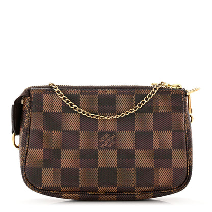 Louis Vuitton Damier Ebene Mini Pochette Accessories 1 of 8
