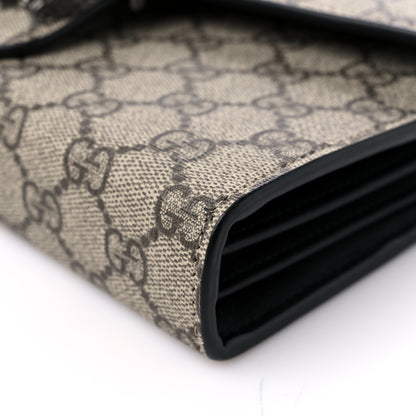 Gucci GG Supreme Monogram Mini Dionysus Chain Wallet Beige Black 9 of 12