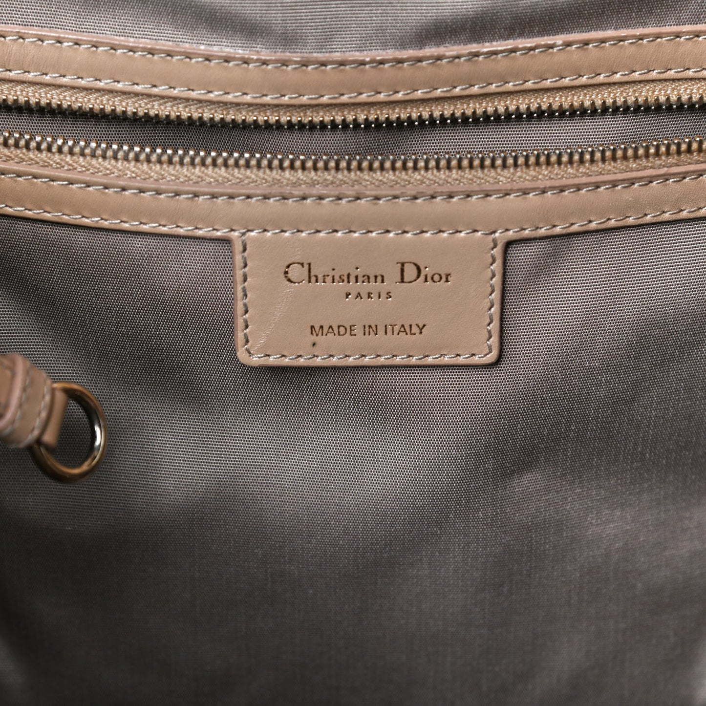 Coated Canvas Cannage Medium Panarea Tote Beige