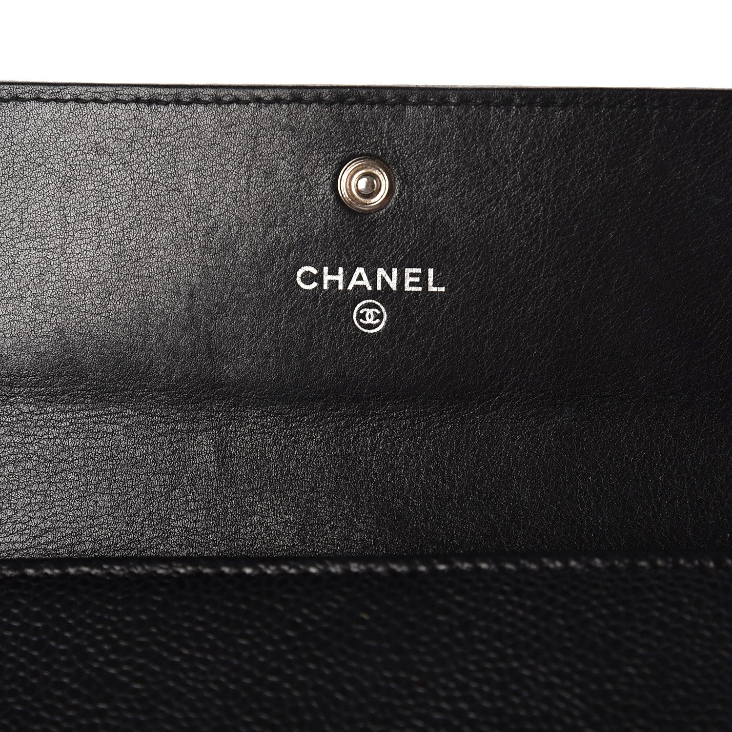 Chanel Caviar Timeless CC Large Gusset Flap Wallet Black 6 of 9