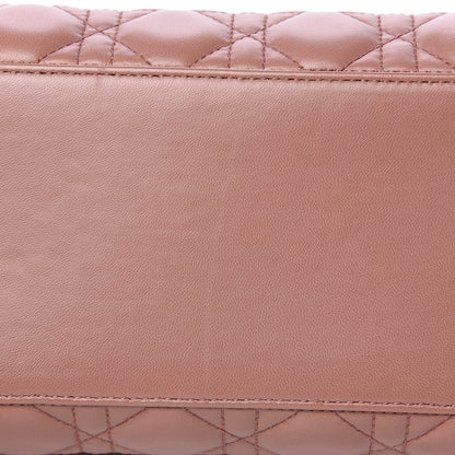 Christian Dior Lambskin Cannage Medium Lady Dior Bois de Rose 9 of 9
