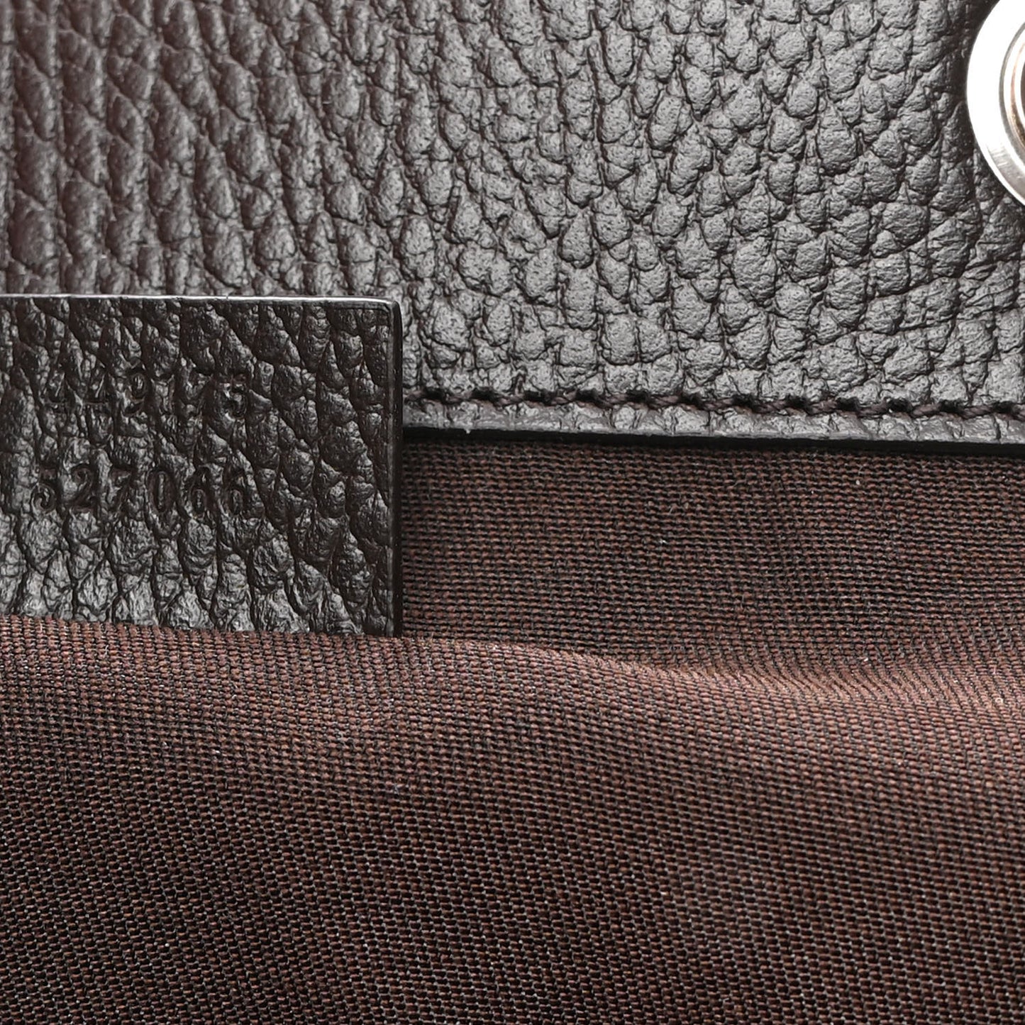 Monogram Dollar Calfskin O Drawstring Backpack Beige Ebony Testa di Moro Dark Chocolate