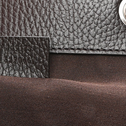 Gucci Monogram Dollar Calfskin O Drawstring Backpack Beige Ebony Testa di Moro Dark Chocolate 7 of 9