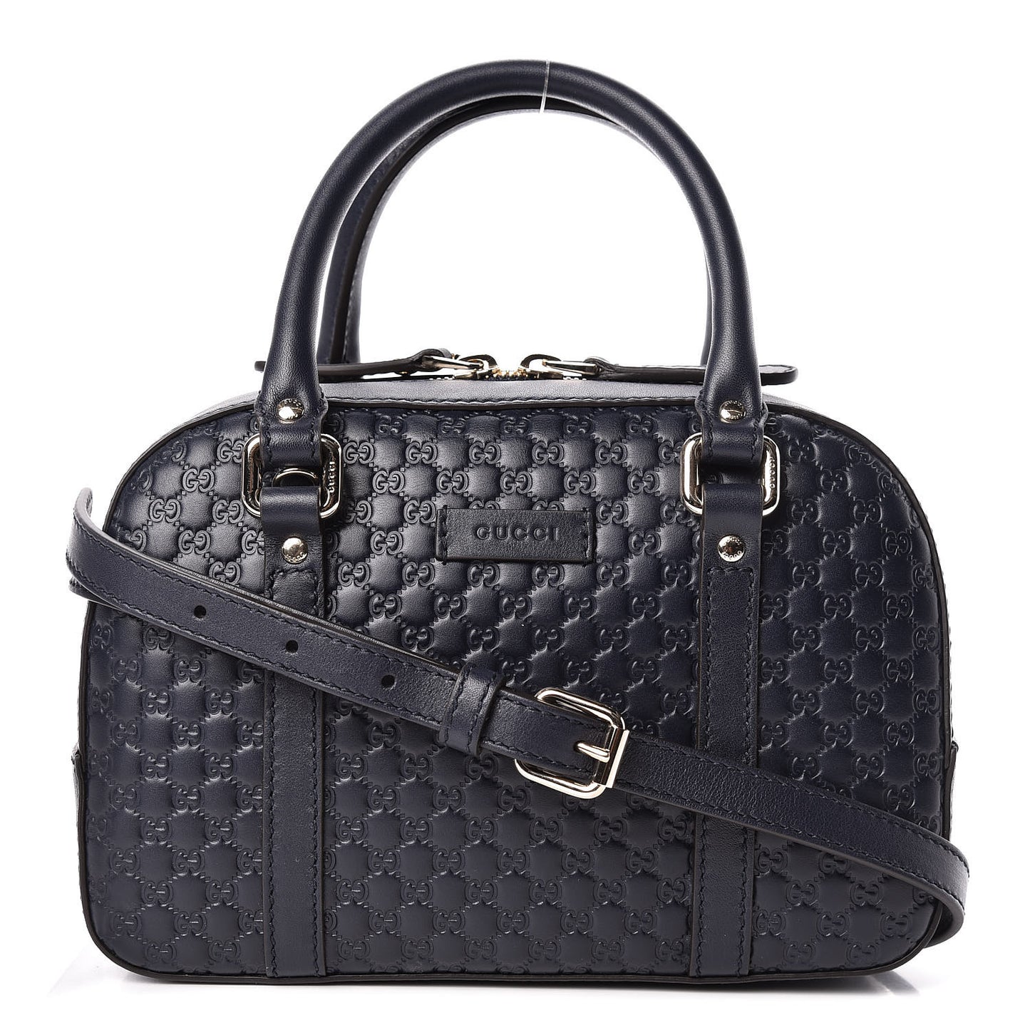Soft Microguccissima Small Crossbody Bag Blue