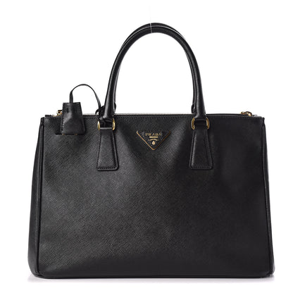 Prada Saffiano Medium Galleria Double Zip Tote Black 1 of 12