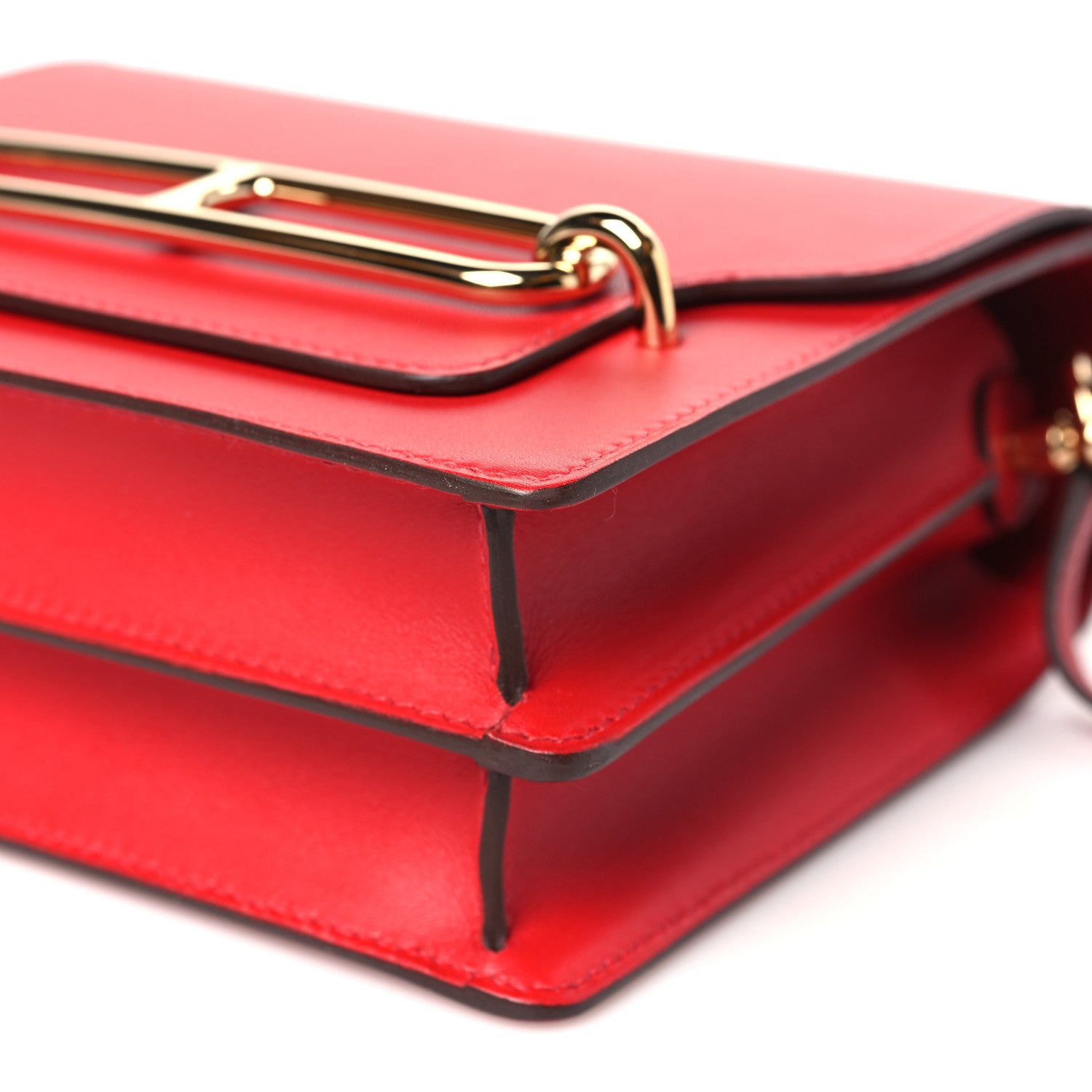 Hermes Allegro Mini Sac Roulis Rouge Piment 10 of 11