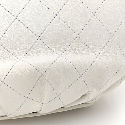 Chanel Lambskin Stitched Small Shopping Tote White 11 of 14