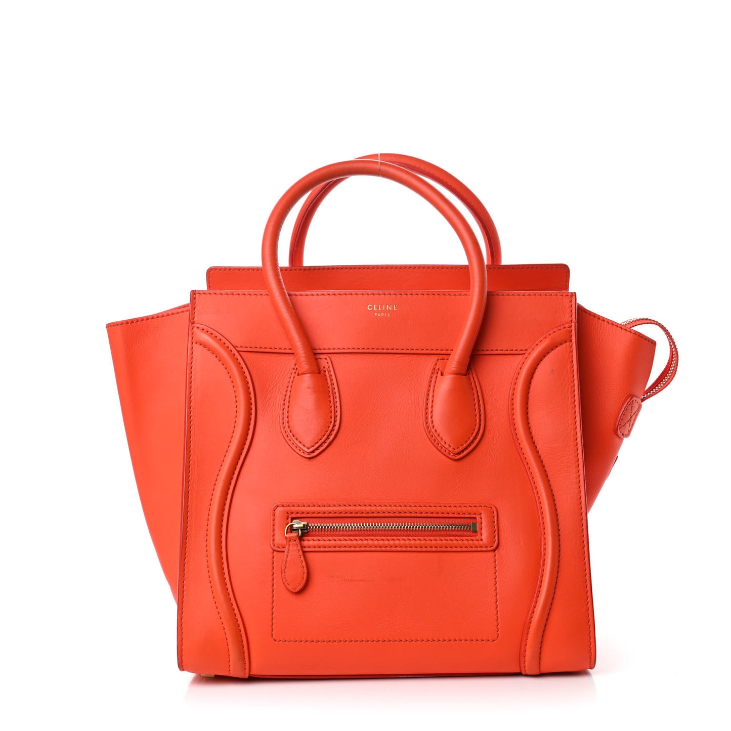 Smooth Calfskin Mini Luggage Orange