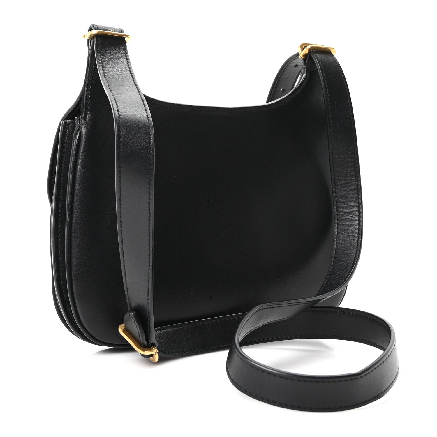 Saint Laurent Smooth Calfskin Small Charlie Shoulder Bag Black 3 of 10