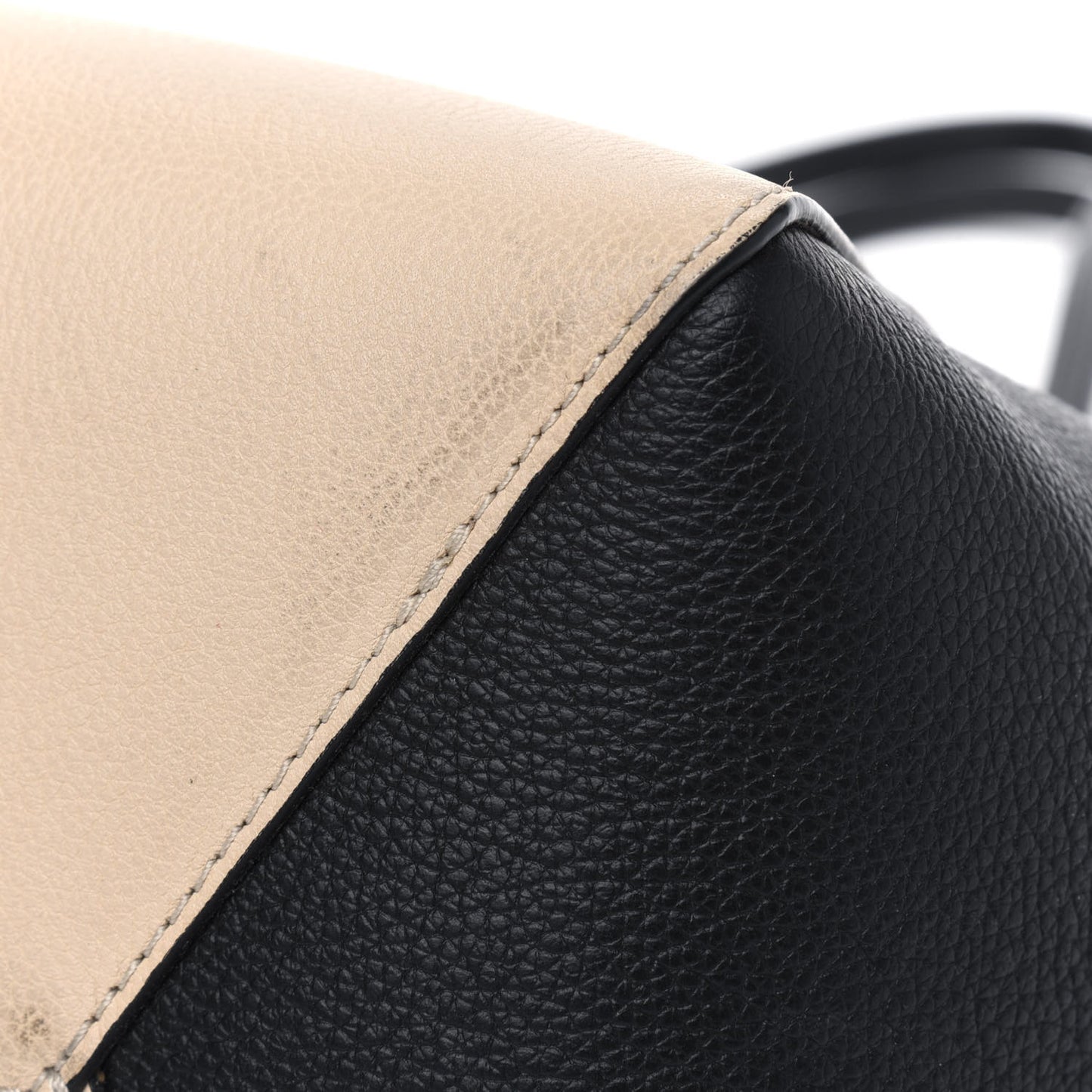 Calfskin Lockme Cabas Vanille Black