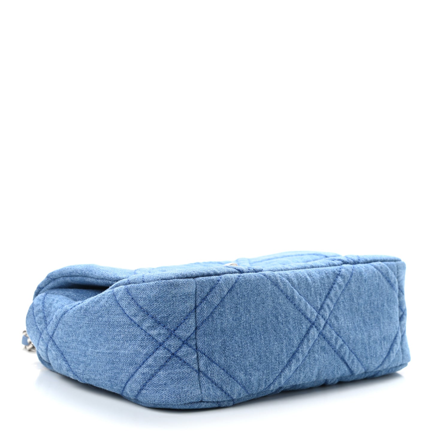 Denim Quilted Medium Chanel 19 Flap Blue