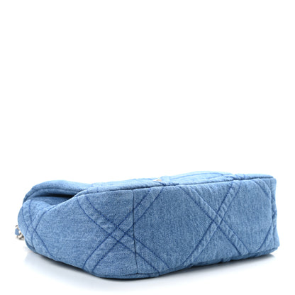 Chanel Denim Quilted Medium Chanel 19 Flap Blue 4 of 11