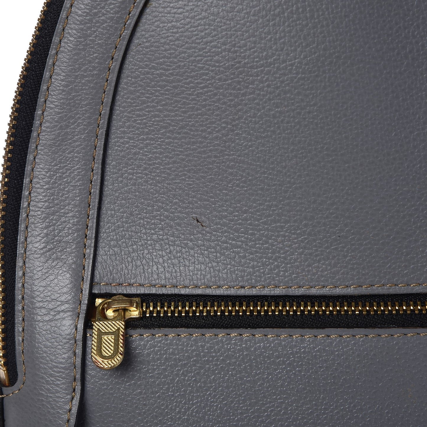 Grained Calfskin Backpack Grey