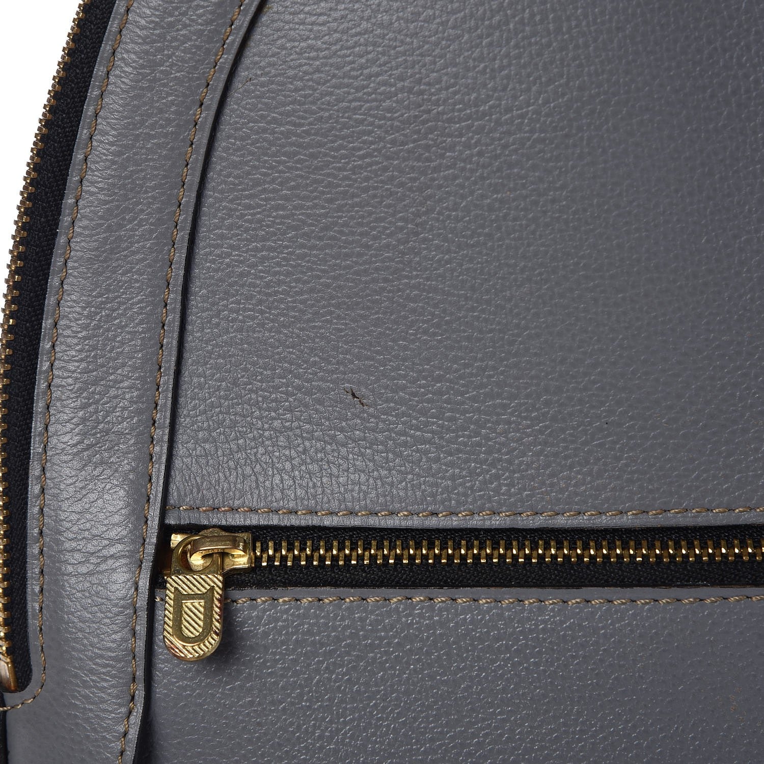 Delvaux Grained Calfskin Backpack Grey 9 of 11