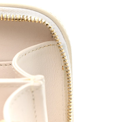 Chanel Goatskin Quilted Small CC Filigree Vanity Case White 13 of 15