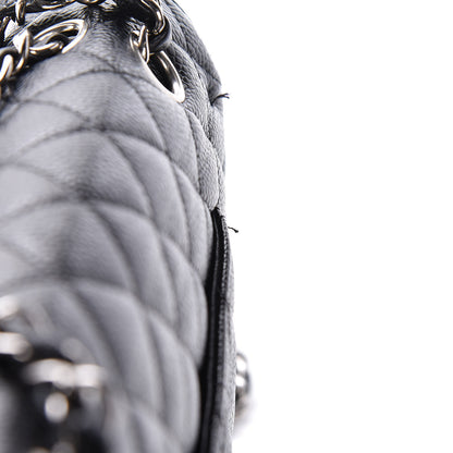 Chanel Caviar Quilted Medium Double Flap Black 13 of 14