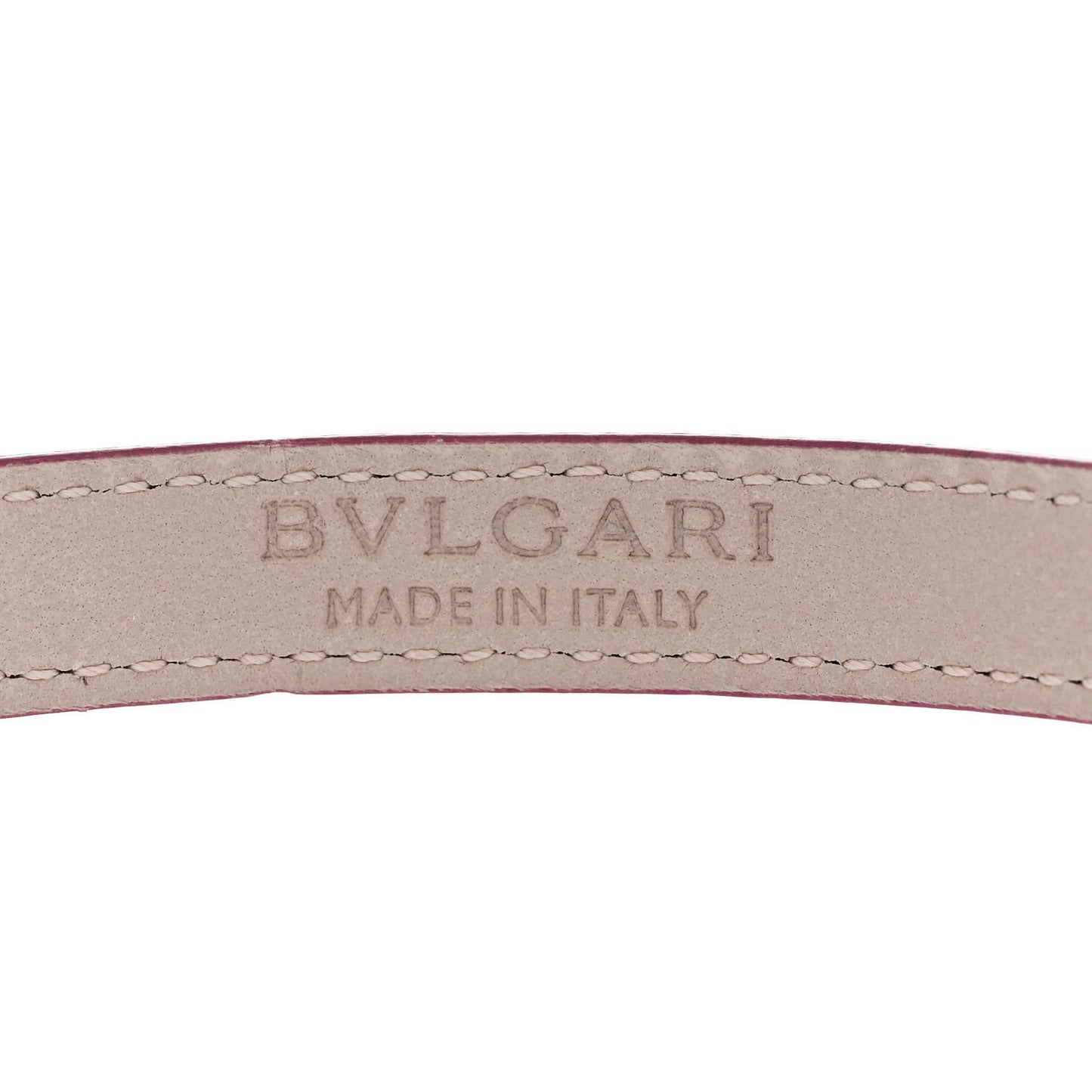 Calfskin Double Coiled Bracelet Pink