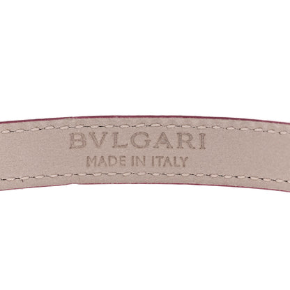 Bulgari Calfskin Double Coiled Bracelet Pink 4 of 6