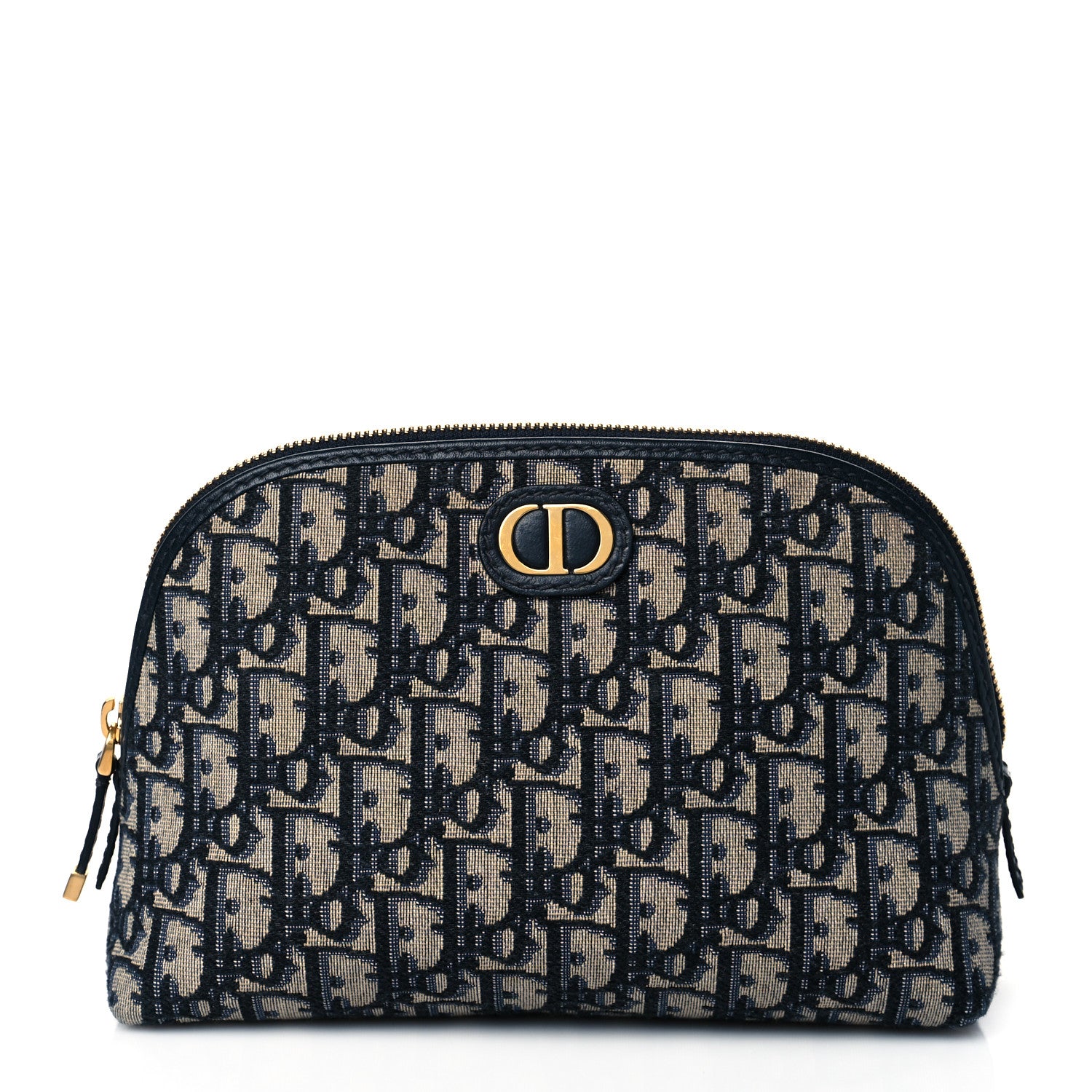 Christian Dior Oblique 30 Montaigne Cosmetic Pouch Blue 1 of 9