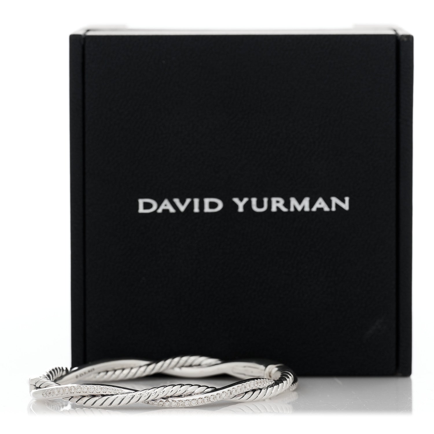 David Yurman Sterling Silver Diamond Infinity Bracelet 4 of 4