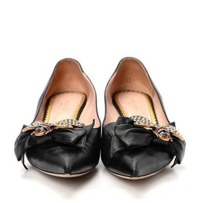 Gucci Nappa Queen Margaret Low Heel Pumps 39.5 Black 2 of 10