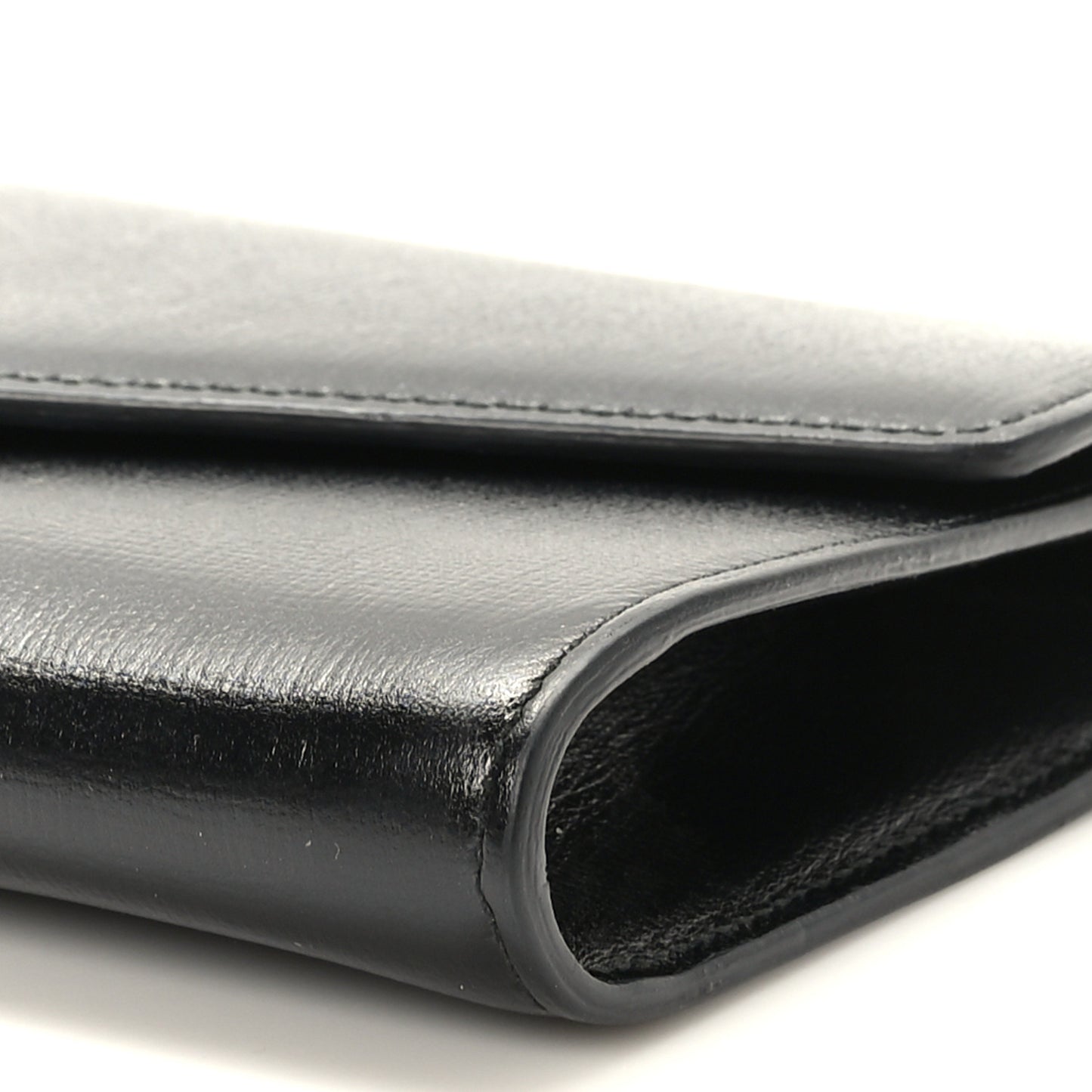 Textured Calfskin Torchon GG Broadway Envelope Clutch Black
