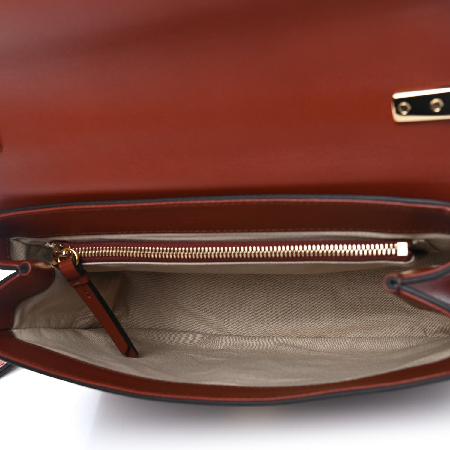 Chloe Calfskin Small C Double Carry Sepia Brown 5 of 10