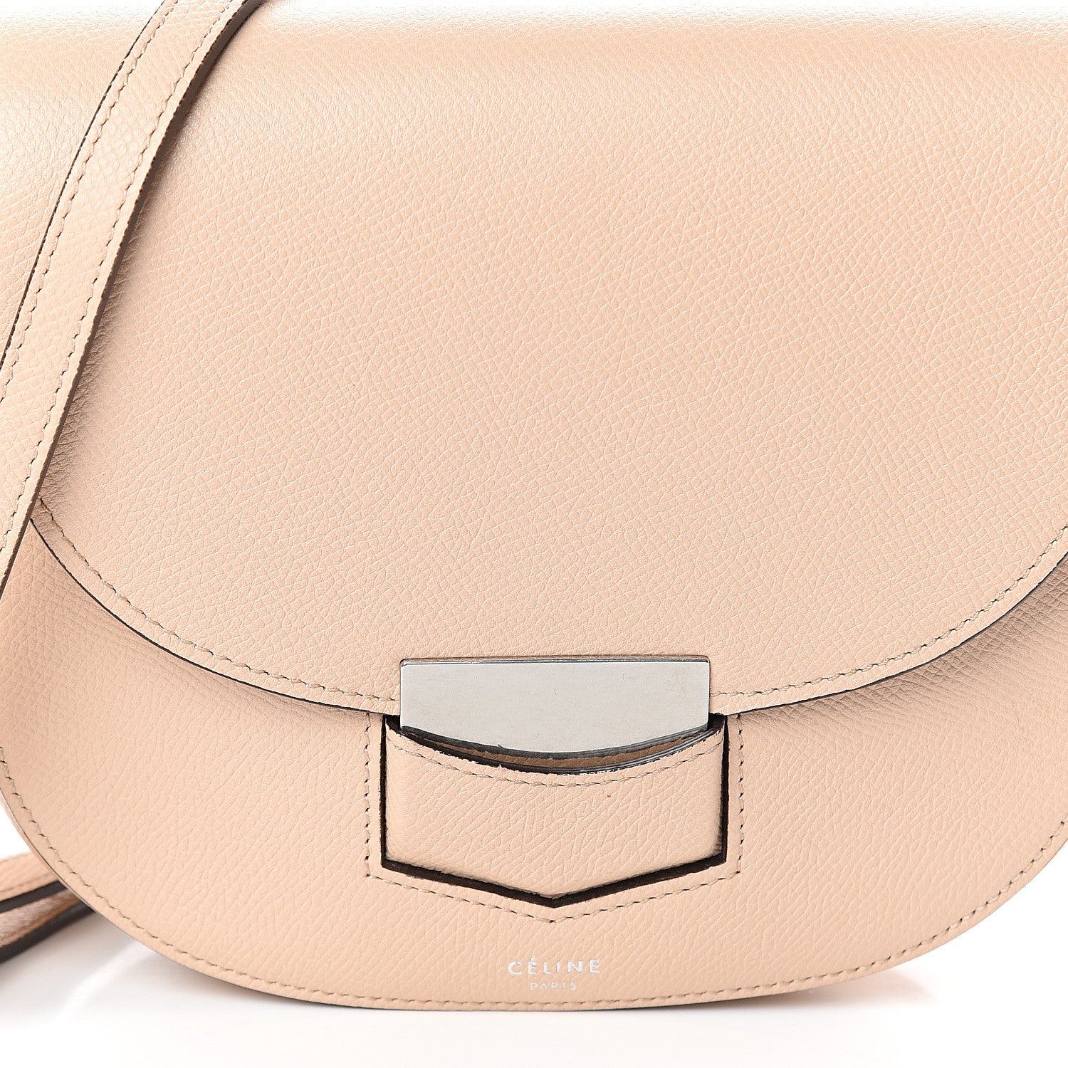 Celine Grained Calfskin Small Trotteur Powder 6 of 8