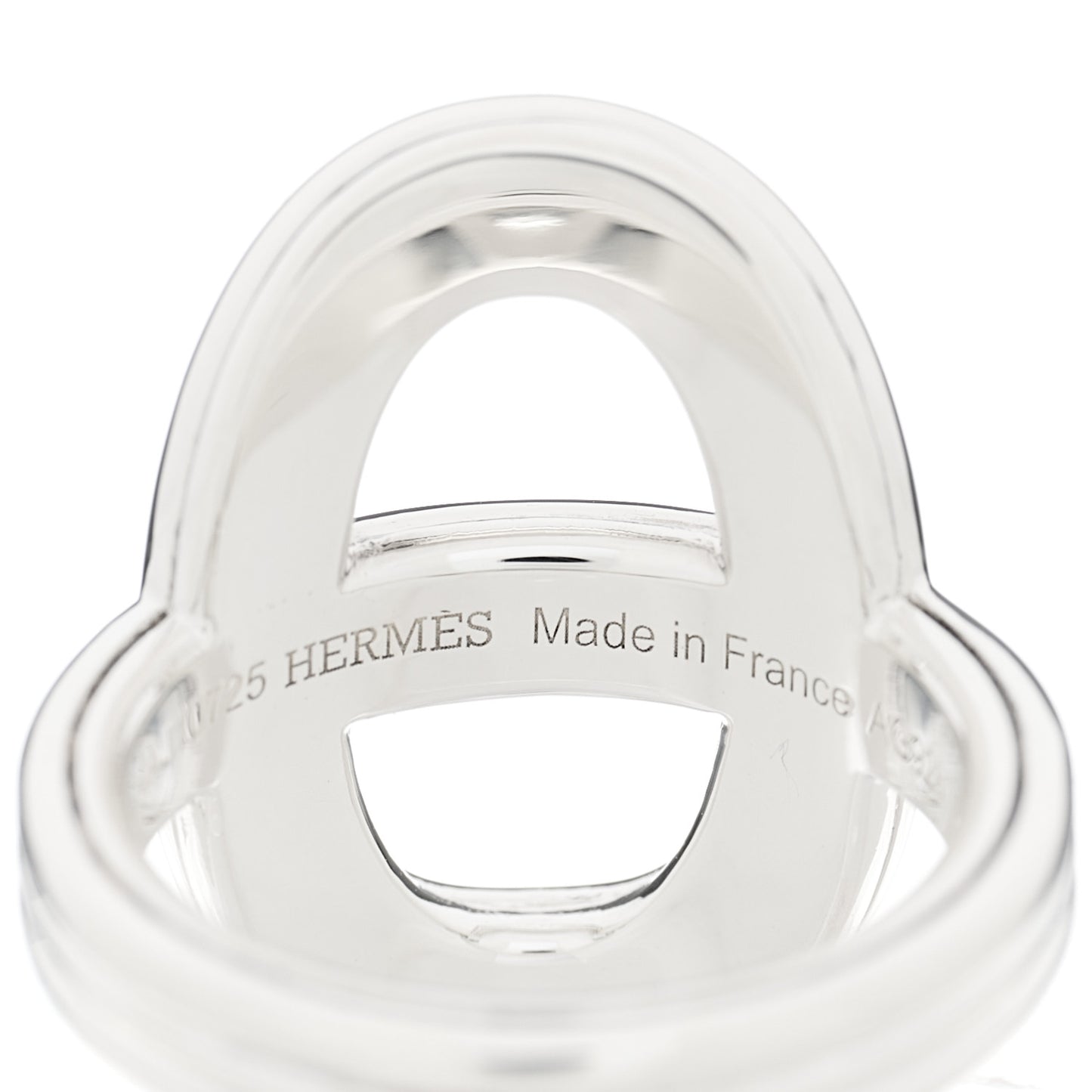 Sterling Silver Vertical Chaine d'Ancre 24 Ring 52 6