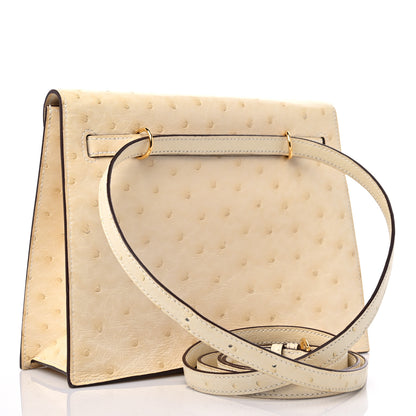 Hermes Ostrich Kelly Danse II Belt Bag Nata 3 of 13