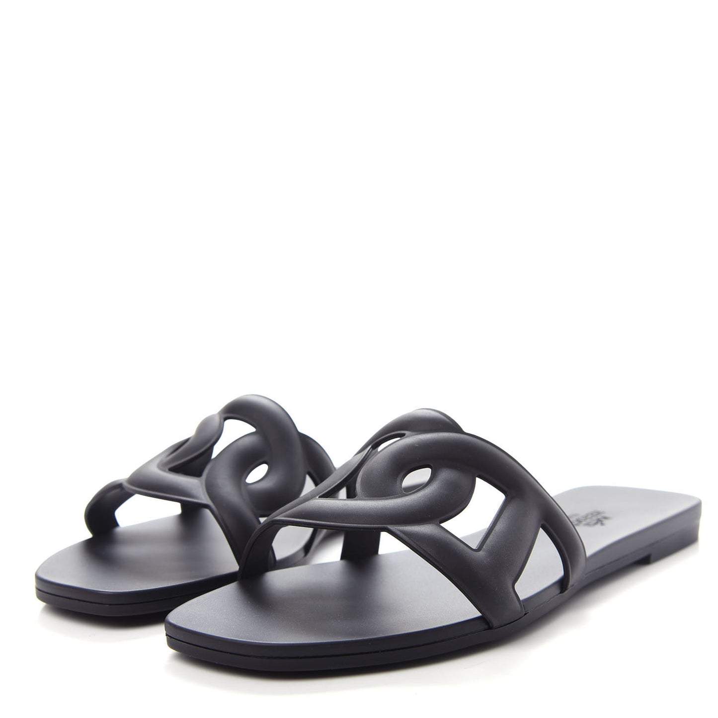 Rubber Aloha Sandals 36 Black