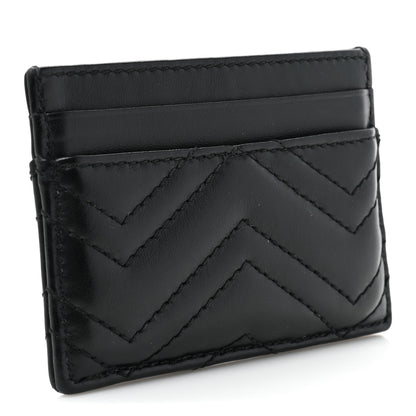 Gucci Calfskin Matelasse GG Marmont Card Holder Black 3 of 10