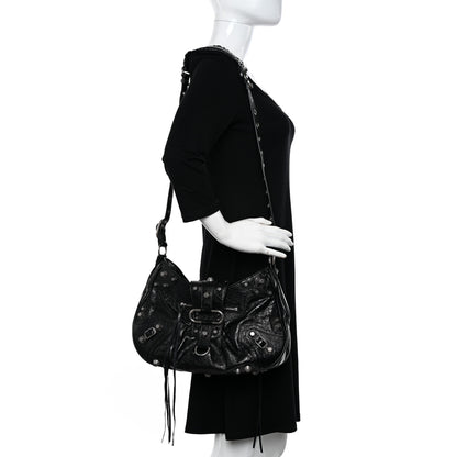 Balenciaga Agneau Arena Medium Le Cagole Shoulder Bag Black 2 of 18