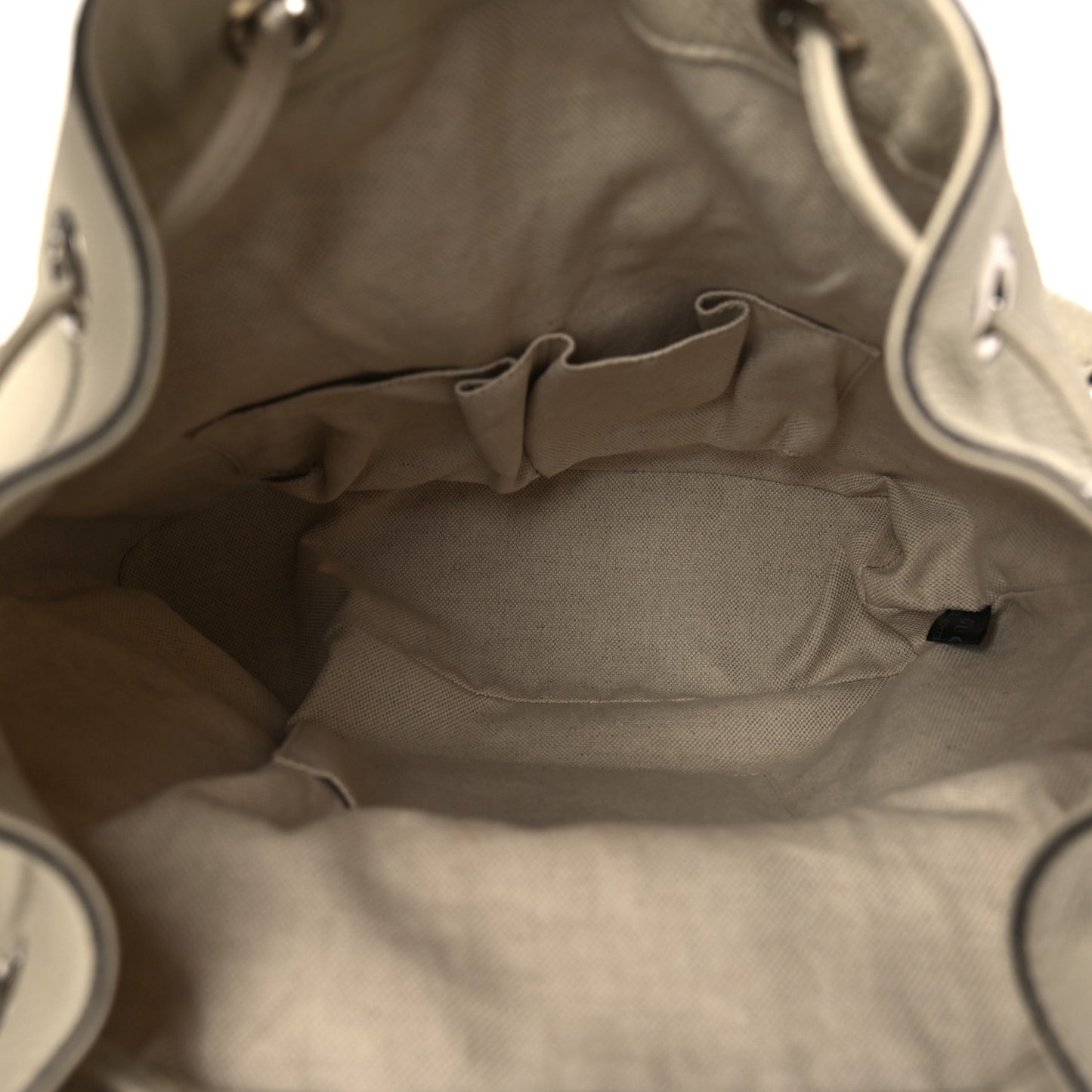 Cellarius Calfskin Medium Bamboo Backpack Mystic White