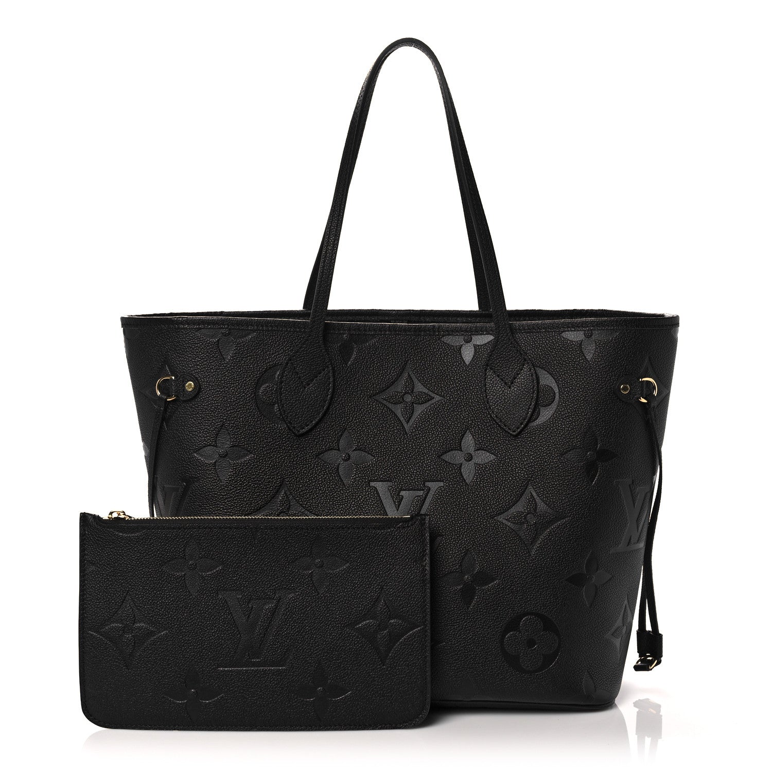 Louis Vuitton Empreinte Monogram Giant Neverfull MM Black 1 of 7