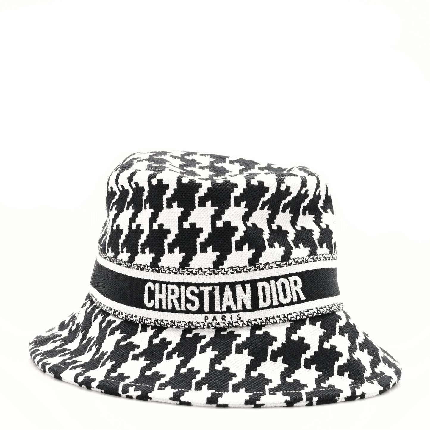 Pied De Poule Bucket Hat 57 Black White
