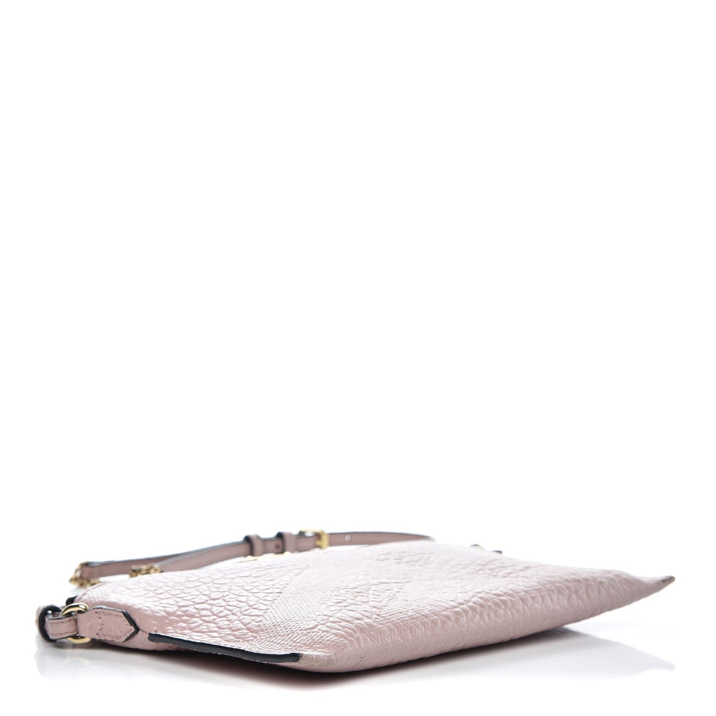 Signature Grain Calfskin Check Embossed Small Chichester Crossbody Clutch Bag Pink