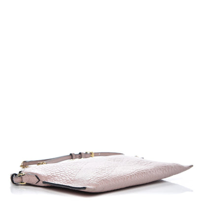 Burberry Signature Grain Calfskin Check Embossed Small Chichester Crossbody Clutch Bag Pink 4 of 11