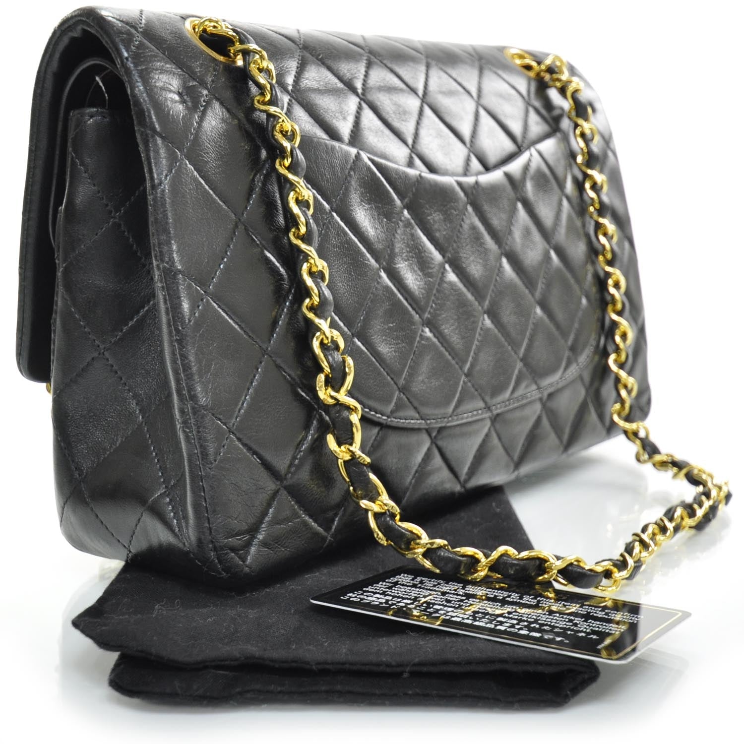 Chanel Lambskin Medium Double Flap Black 2 of 11