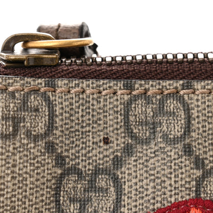 Gucci Soft GG Supreme Monogram Courrier Web Medium Flat Messenger Bag Beige New Acero Multicolor 11 of 12