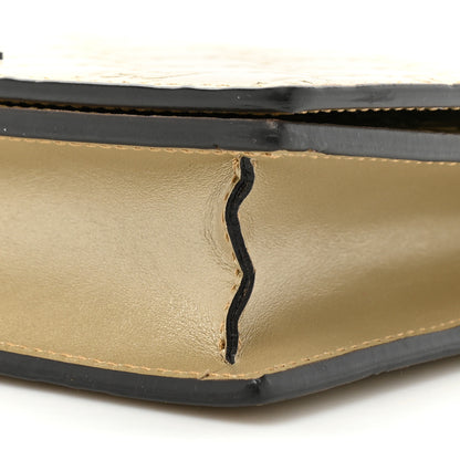 Gucci Metallic Guccissima Signature Bowy Chain Wallet Golden Beige 8 of 14