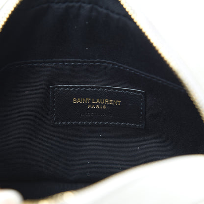 Saint Laurent Calfskin Matelasse Monogram Lou Belt Bag Ivory 6 of 12