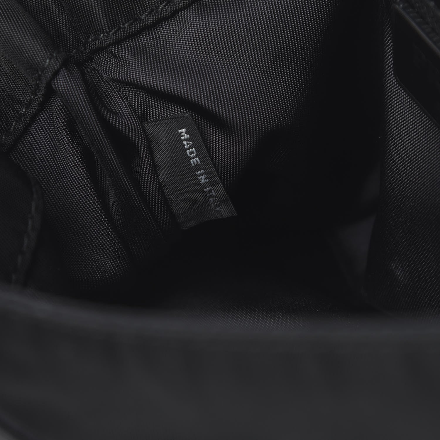 Prada Tessuto Nylon Saffiano Racing Logo Flat Messenger Bag Black 7 of 11