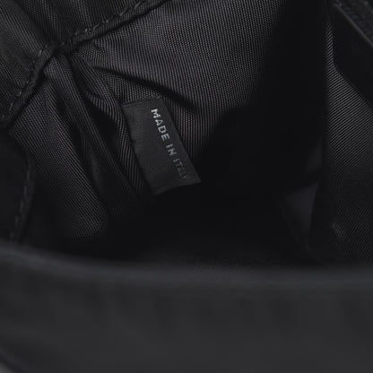 Prada Tessuto Nylon Saffiano Racing Logo Flat Messenger Bag Black 7 of 11