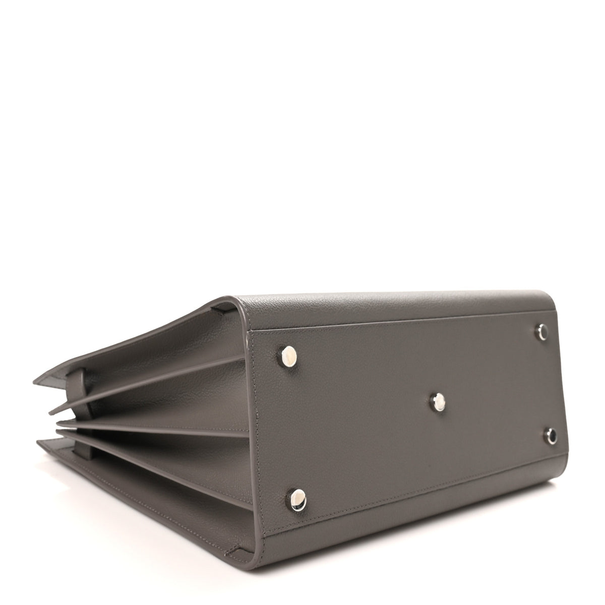 Saint Laurent Grained Calfskin Small Sac De Jour Fog 4 of 10