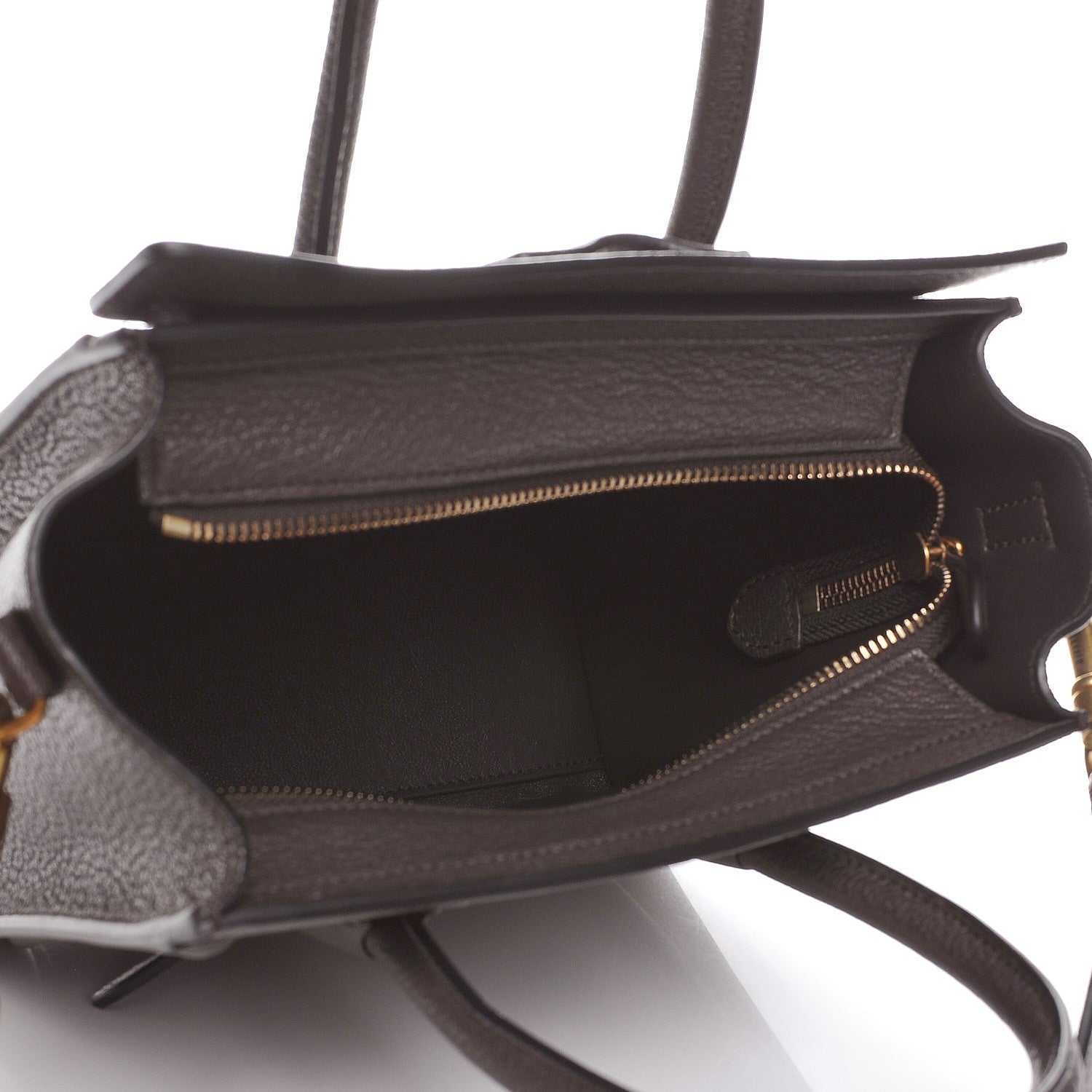 Celine Goatskin Nano Luggage Dark Taupe 6 of 7