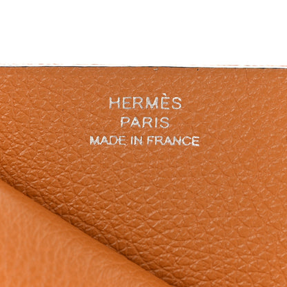 Hermes Evercolor Sellier Card Holder Caramel 6 of 8